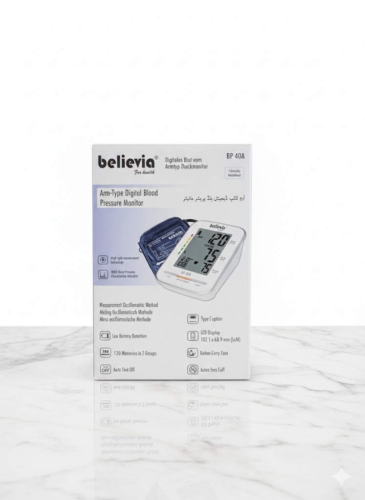 Bp Monitor Believia Bp40a Arm-Type Fully Automatic